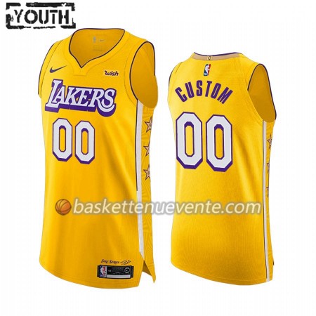 Maillot Basket Los Angeles Lakers Personnalisé 2019-20 Nike City Edition Swingman - Enfant